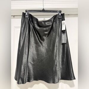 Aritzia Shimmering Black A-Line Skirt